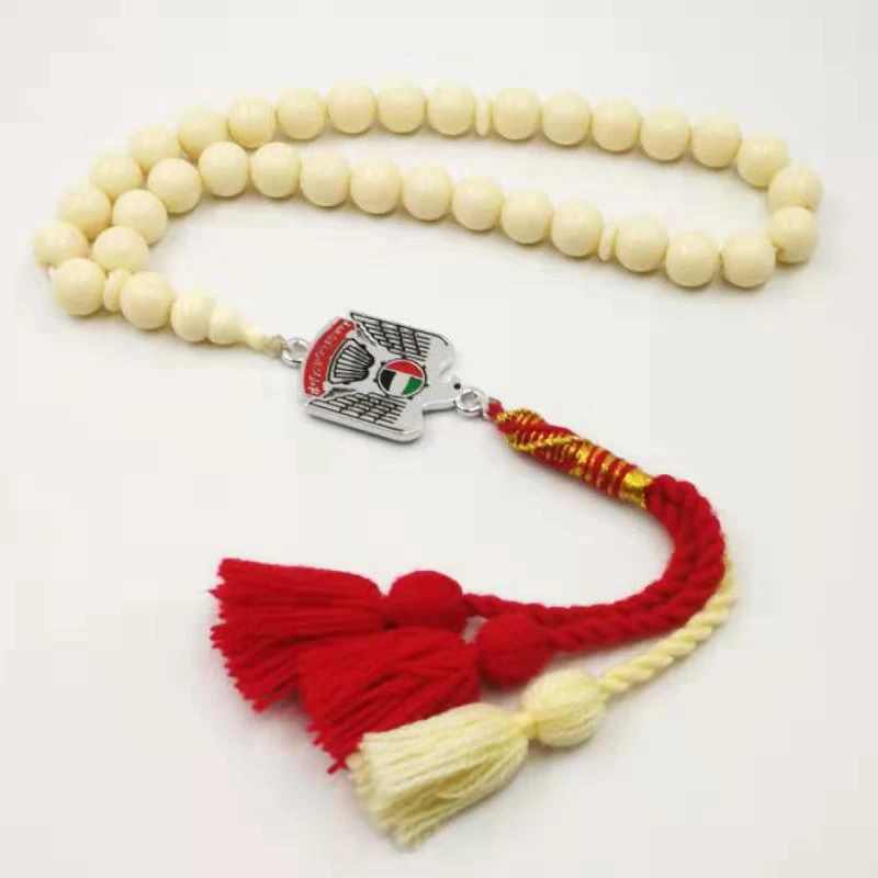 
United Arab Emirates Copy ivory Resin Tasbih Misbaha Muslim Rosary islamic fashion bracelet eid gift 