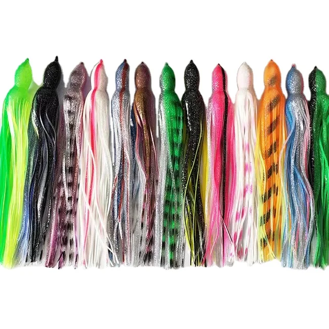 12cm fishing lure soft plastic octopus skirts squid lure