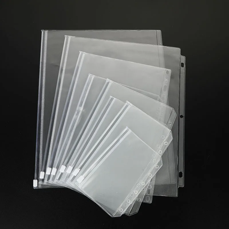 Office Supplies PVC A4 A5 A6 Document Bag Monthly Budget Planner Binder Cash Envelopes