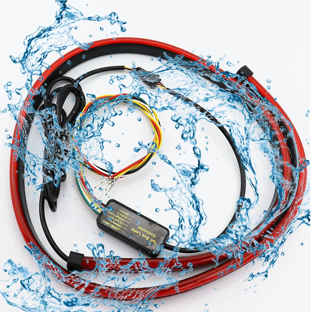 Red Auto High Mount Brake Stop Lights Accessories Car Styling Universal Additional Brake Lamp Warning Turn Signal LED Strips