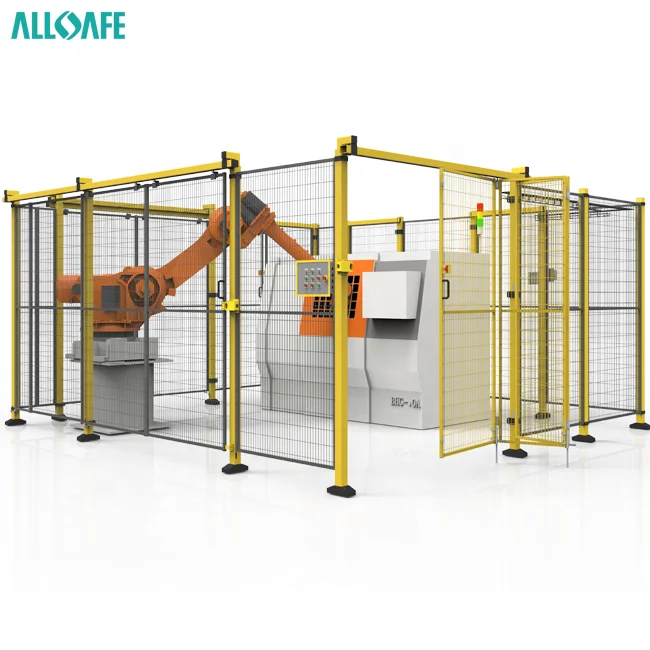 Machine Safety Fencing Modern Wire Mesh Fencing for Factory and Convery