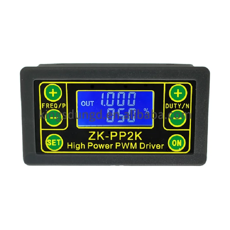 ZK-PP2K PWM Signal Generator 8A Driver Module for Motor/Lamp Dual Mode LCD PWM Pulse Frequency Duty Cycle Adjustable Module