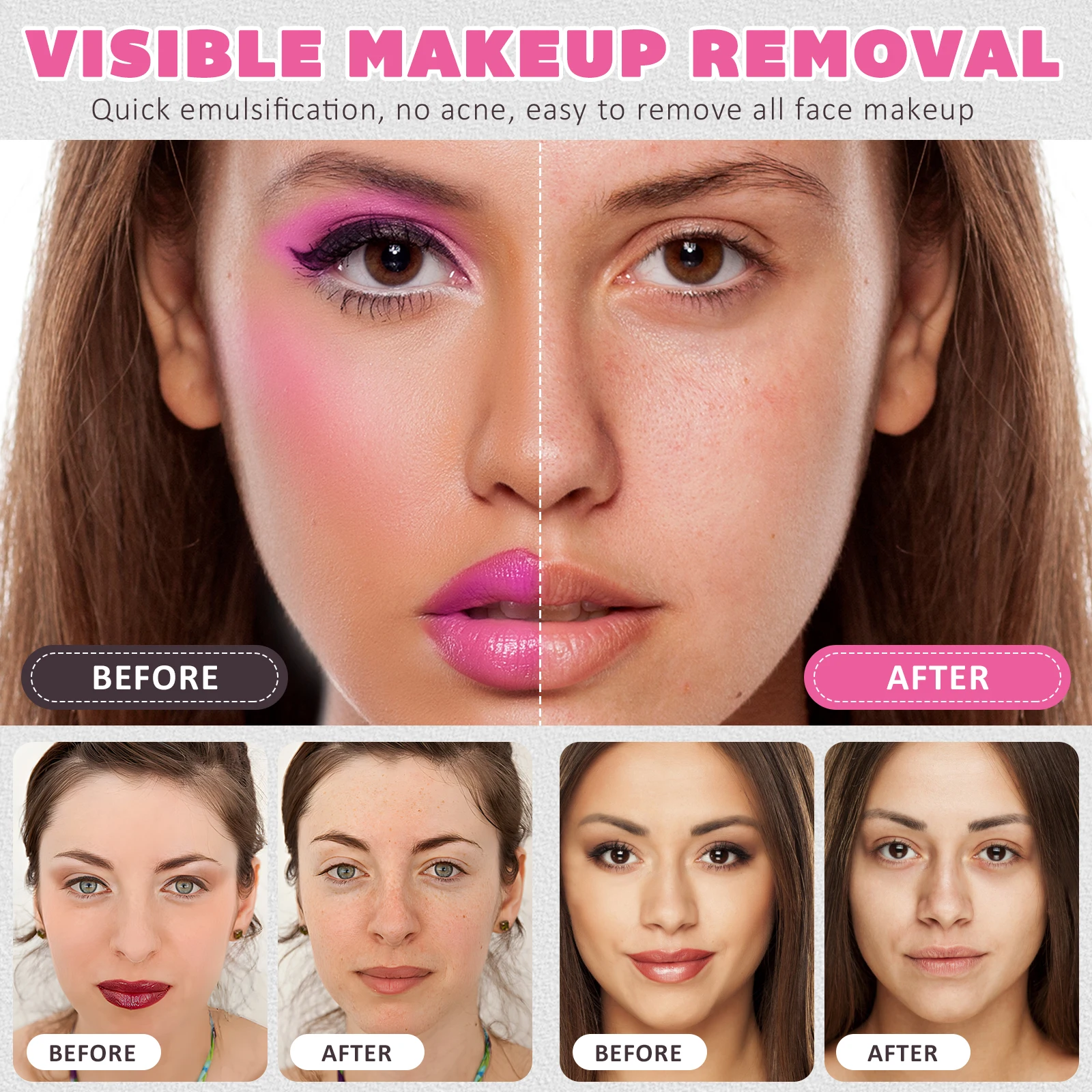 IKZEE Wholesale Natural Facial Wash Makeup Remover Cream Private Label Face Hydrating Nourishing Pores Cleansing Balm