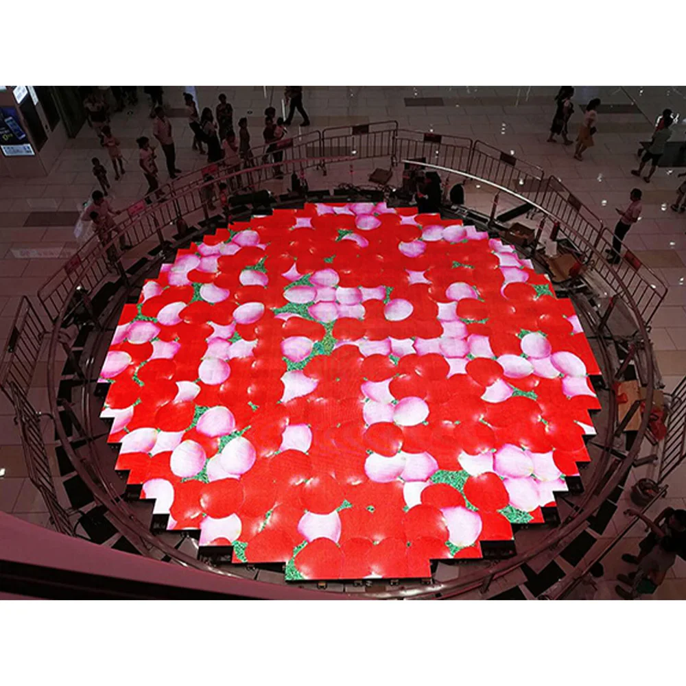 P3.9 3.9 3.9Mm Indoor Ip65 Commercial Interactive 3D Led Dance Floor Tiles Display Screen Panels In 50X50Cm For Dj Restaurant