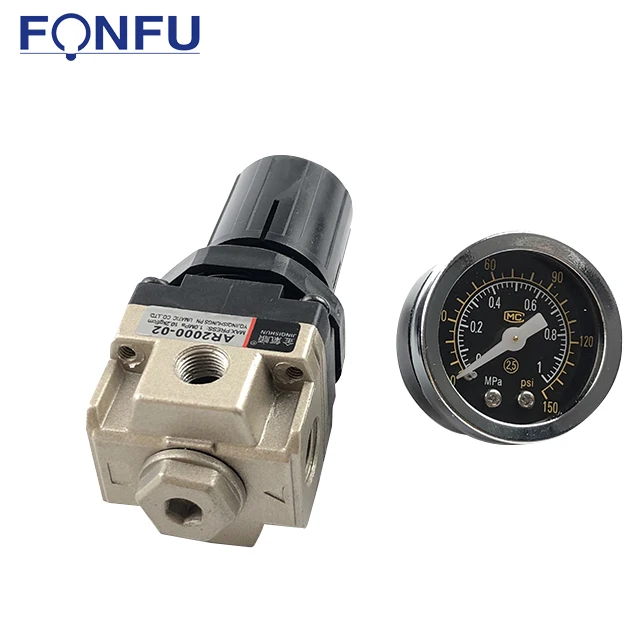 AR2000 G1/4' Pneumatic Air Source Treatment Pressure Regulator For Pneumatic Tool
