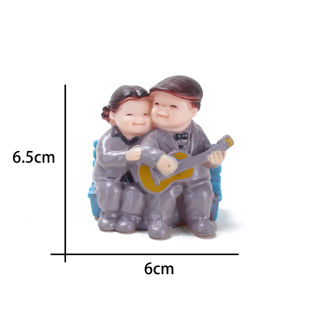 cake topper elderly couple Grandparents birthday cake decorations