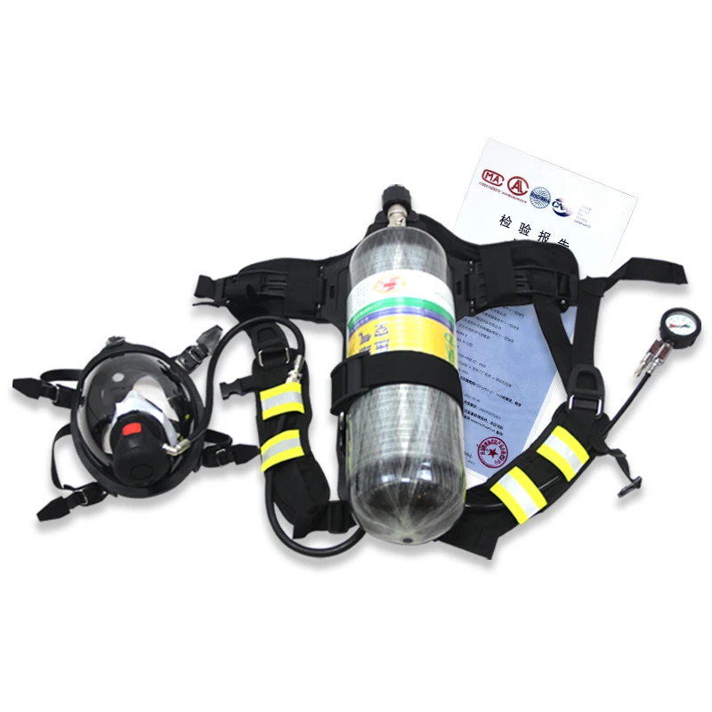 6.8L стальной цилиндр воздуха дыхательный аппарат маска SCBA и оборудование