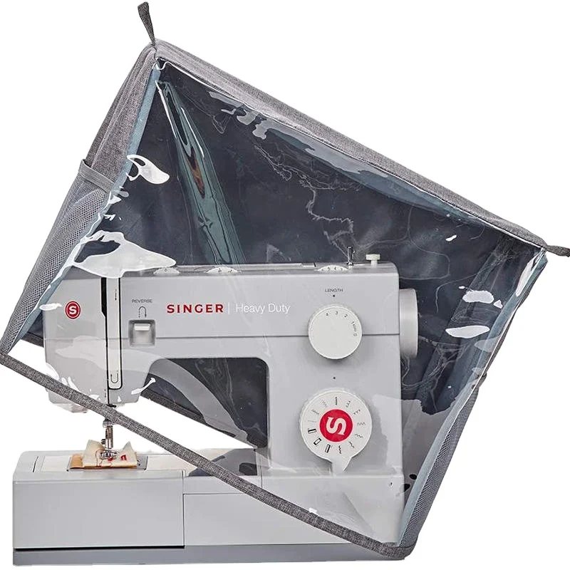 Waterproof and durable Polyester snow fabric with Clear PVC Window Sewing Machine Dust Cover