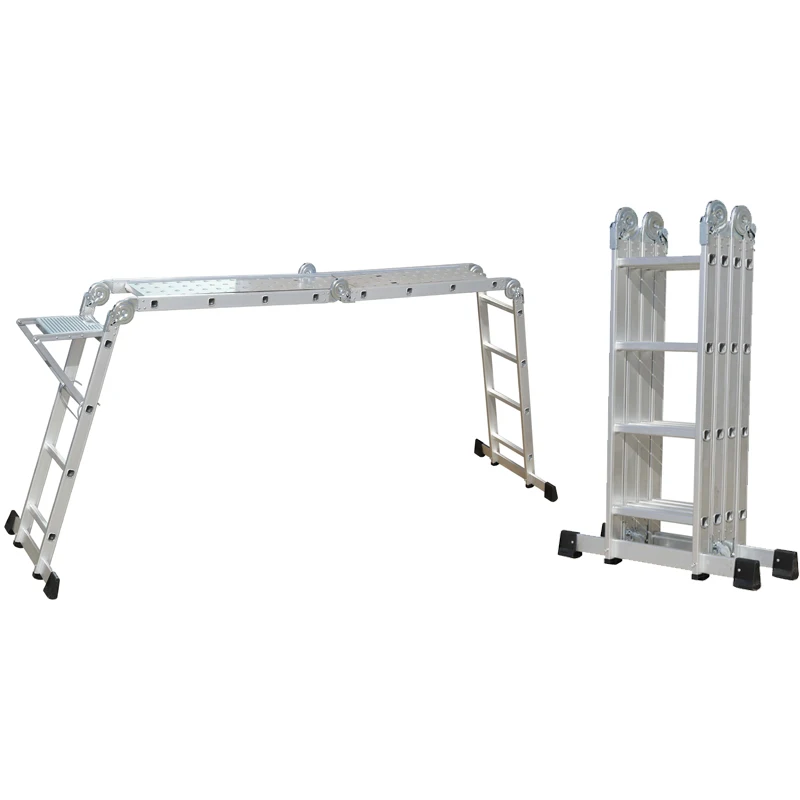ladder aluminum High Quality Aluminum Multipurpose Ladder Folding Ladder Durable