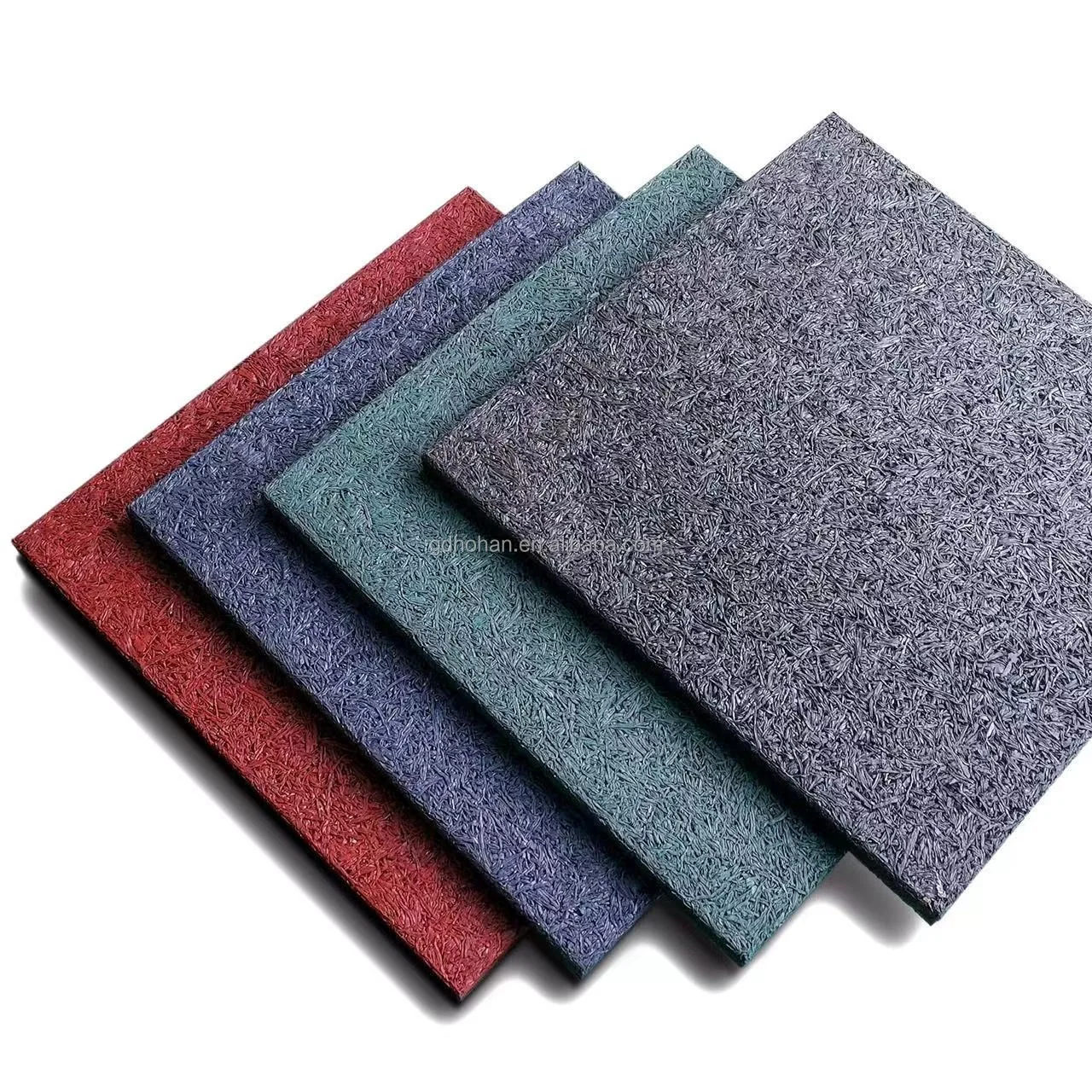 Guangzhou Factory HUHA high quality impact ballistic rubber blocks 50mm strong tensile adhesive strength ballistic rubber tiles