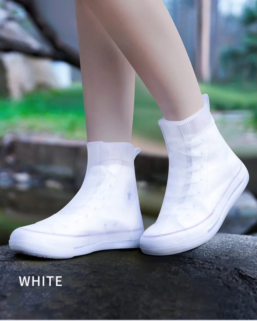 Новые Модные непромокаемые водонепроницаемые ботинки из тэпа Нескользящие водонепроницаемые ботинки для дождливых дней для мужчин и женщин детская обувь