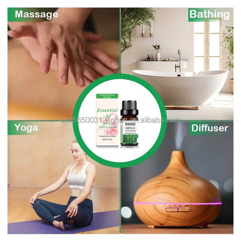 Rosemary pure essential oil manufacturer natural oil extract diffuser skin care humidifier and perfume