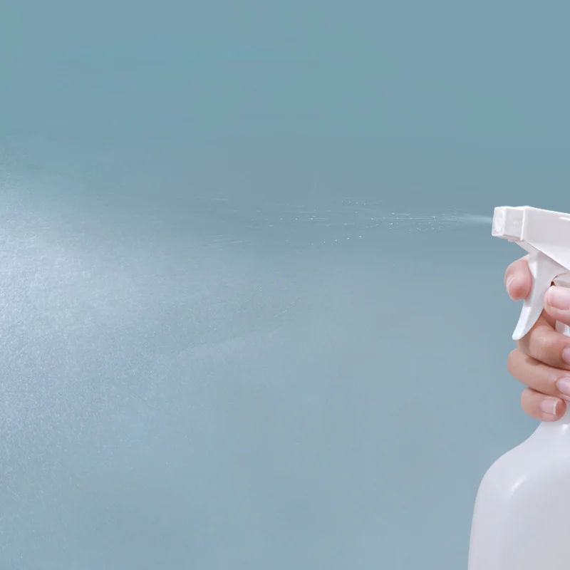 Plastic PET Clear Bottle With Heavy Trigger Sprayer 500 ml plastic container trigger spray cleaning supply spray bottle