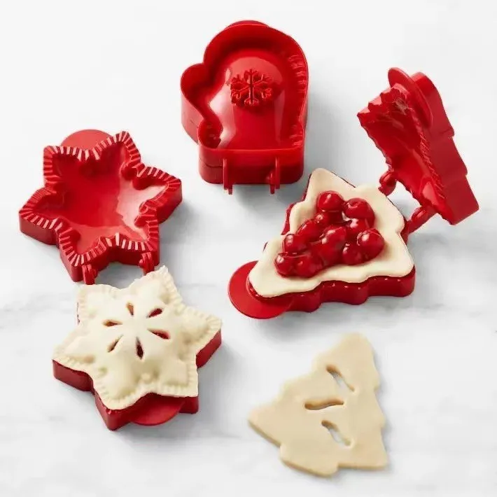2023 Santa Vintage Recipes Sugar Gingerbread Desserts Decorating Cutter Festive Cookies Holiday Baking Mould Cookie Christmas