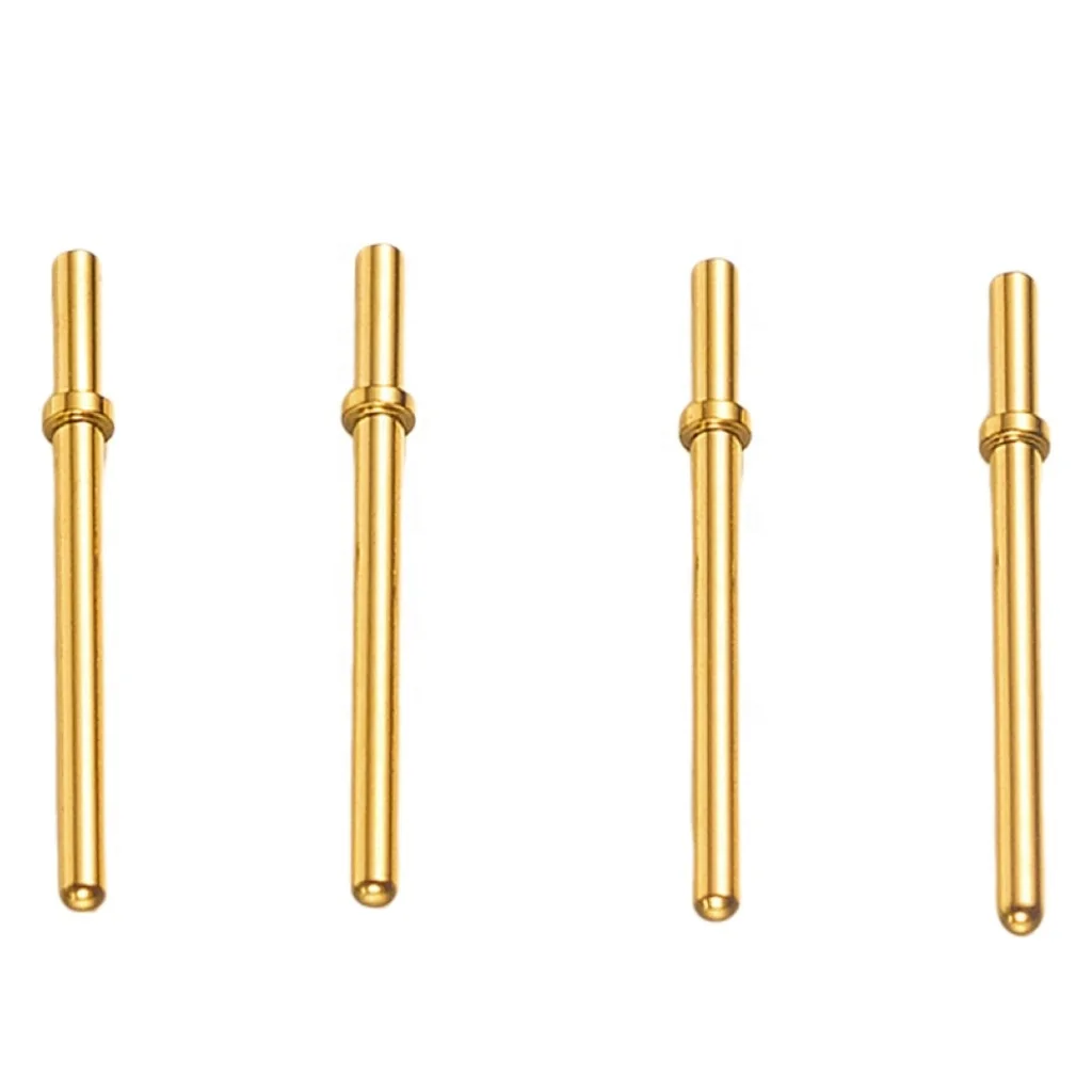 Electronic Copper Pin Connector Pin Gold-plated Brass POGO Pin