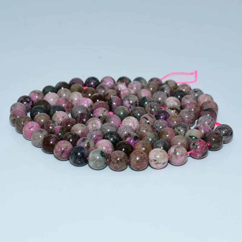 Wholesale Natural Cobaltoan Calcite Loose Gemstone Beads 6/8/10mm round Shape for DIY Jewelry Making Stone Beads