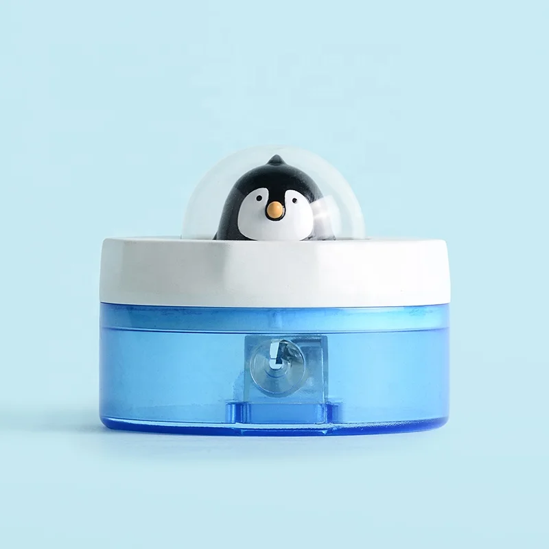 OEM plastic penguin safe blade custom school supplies manual pencil sharpener