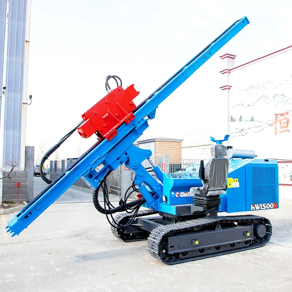 Best selling HWL500 PILE DRIVER Hengwang solar post driver with pile driver hammer