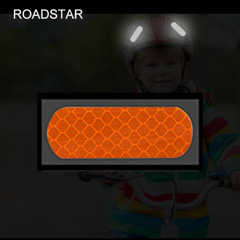 Red 4 Pcs Strip Reflective Stickers Kids Car Door Reflective Sticker Custom Reflective Decal Sticker For Helmet