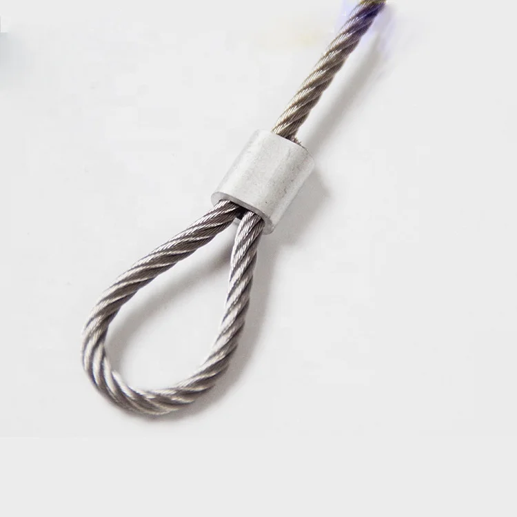 Wire Rope Sleeves Aluminum Clip Fittings Cable Oval Fishing Sleeves Tube Line Crimping Sleeves Portable Wire Crimp Connector