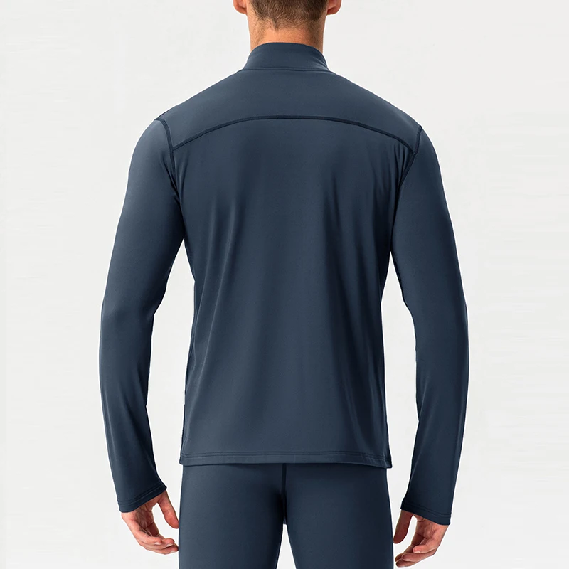 Winter keep warm plus velvet sports coat slim zipper training running clothes men outdoor fitness jacket