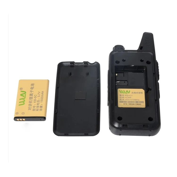 Portable Mini Handheld 2-way Radio Vox Kd-c30 Uhf Long Range Phone Walkie Talkie 21*17*6 Cm 400-470mhz 16 Channels ABS Plastic