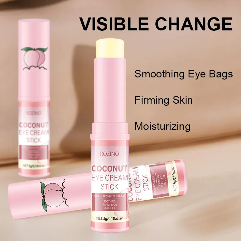 Coconut Eye Cream Stick, lighten dark circles and fine lines, lift firming antioxidant eye cream