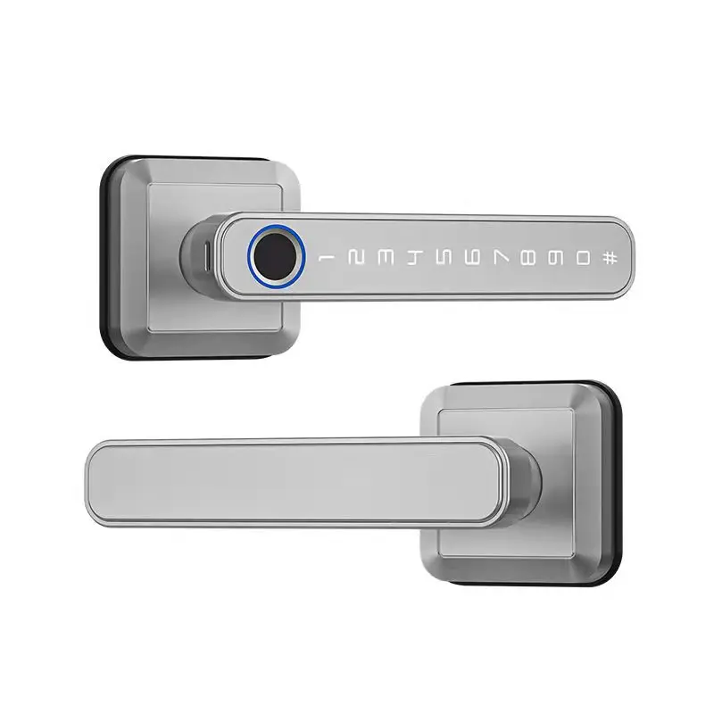 Intelligent Smart home door lock security wooded office door fingerprint lock Tuya app wifi locks work with BLE T3