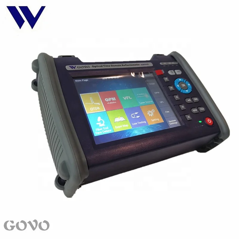 GOVO GW600 5.6 inch QUAD OTDR price 850/1300/1310/1550nm 20/26/28/26/dB SM&MM OTDR