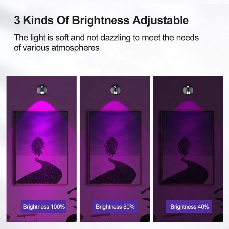2024 New 16 color change Spot Light Battery Operated Led Spotlight Remote Control Mini Wireless  Dimmable RGB Spotlights
