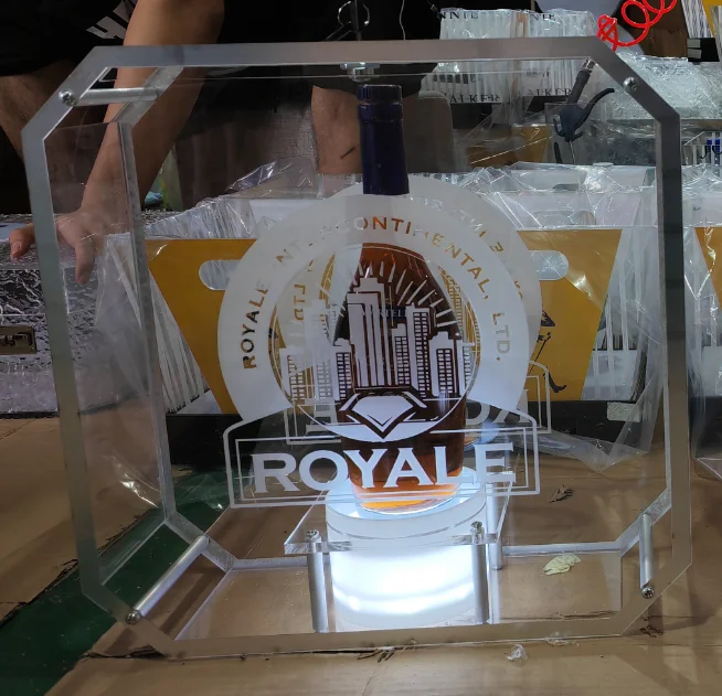 Ночной клуб Patro n индивидуальный логотип светодиодная бутылка для ведущего прославитель дальние вечеринки