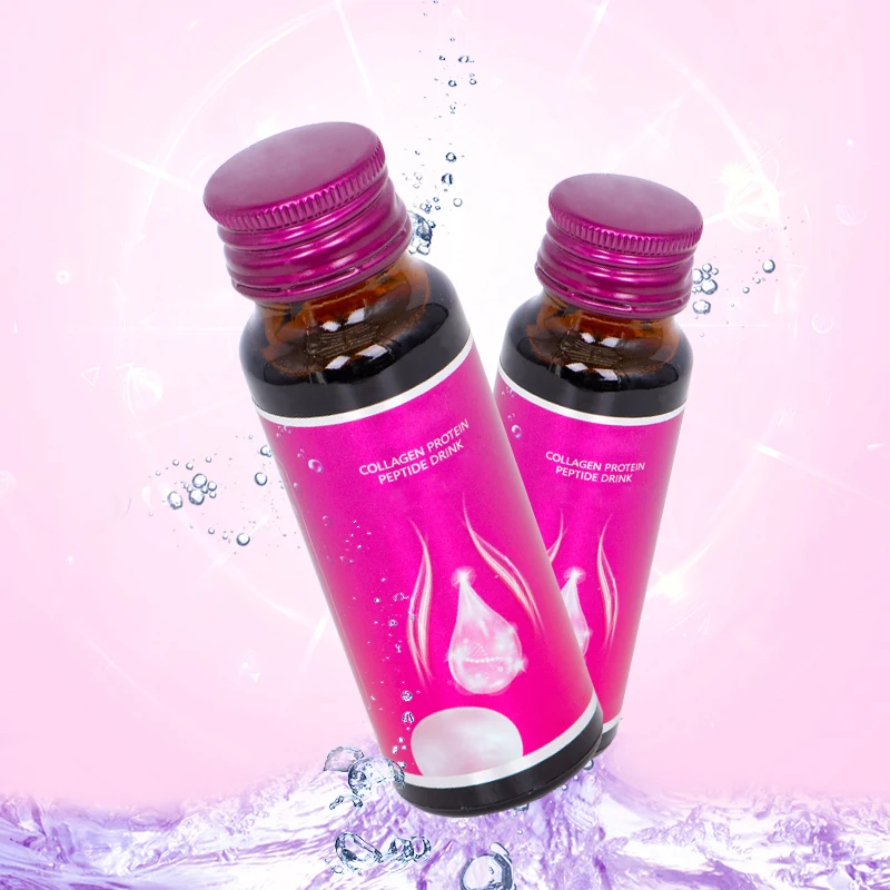 Glass Bottle Wrinkle Removal Collagen Beauty Peptide Drink
