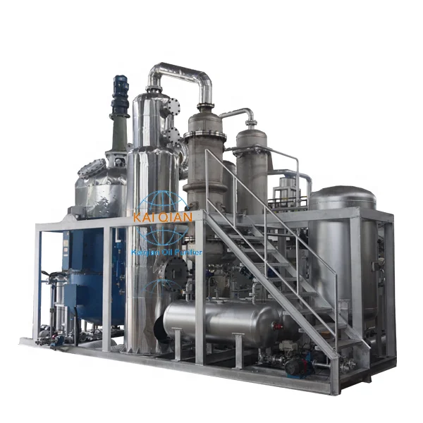 waste pyrolysis oil engine oil recycling to diesel machine used motor oil to diesel equipment
