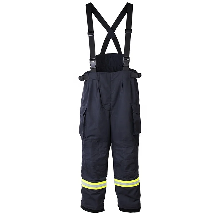 European Standard  EN 469 Aramid Fireman Flame Retardant Fire Fighting Clothing Firefighter Suit