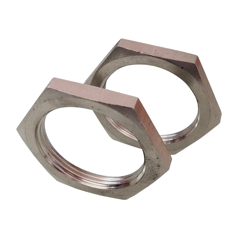 
Stainless steel hard tube hexagonal anti-loosening galvanized pipe lock nut 