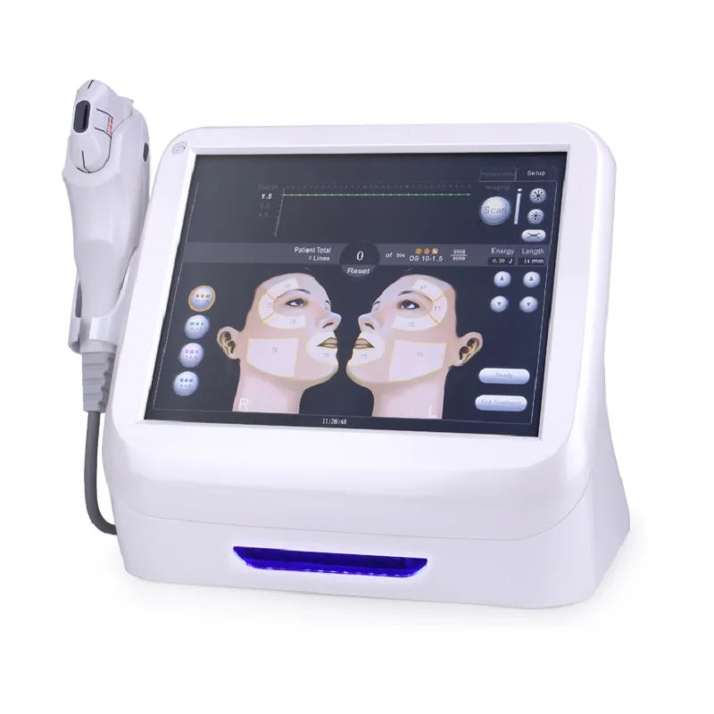 Portable home HIFU wrinkle removal and anti-aging machine HIFU skin tightening machine used in beauty salons for facial machine