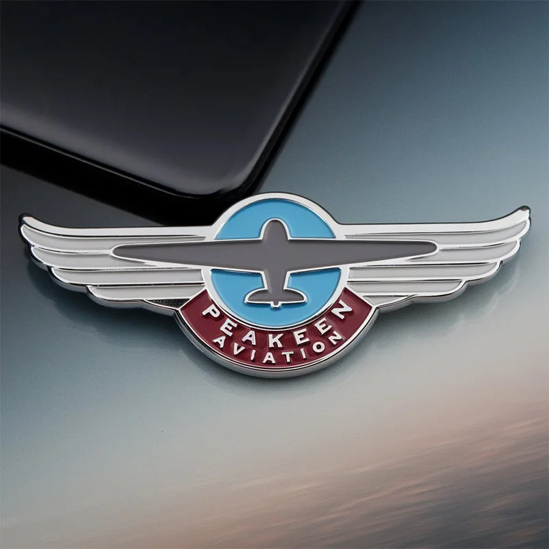 Manufacturer Wholesales Custom Metal Airplane Plane Wings Tie Enamel Lapel Ticket Pins Badges