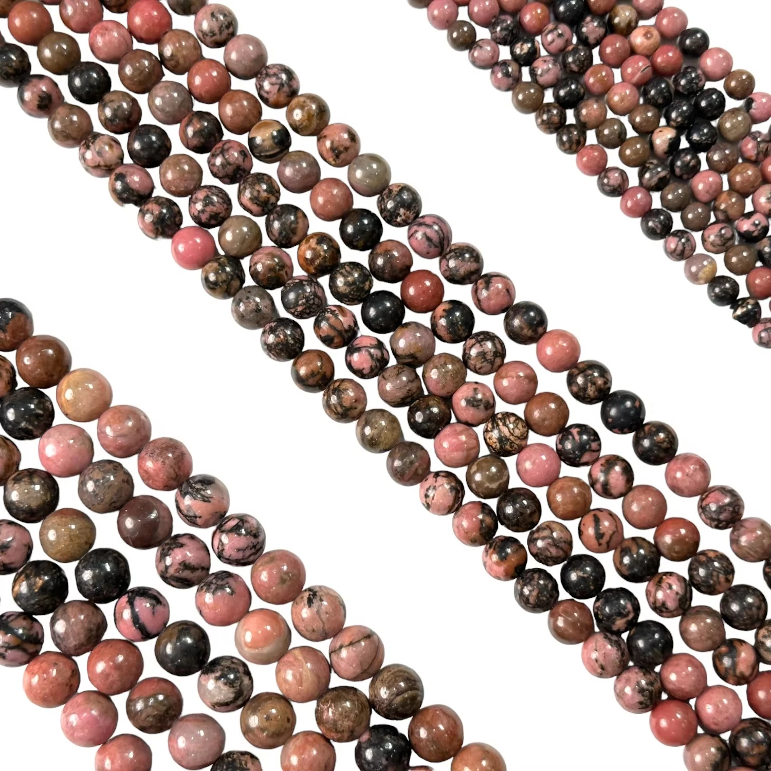 Limitless inspiration Round Beads 4mm 6mm 8mm 10mm 12mm Loose Beads Rhodonite For Celebration event