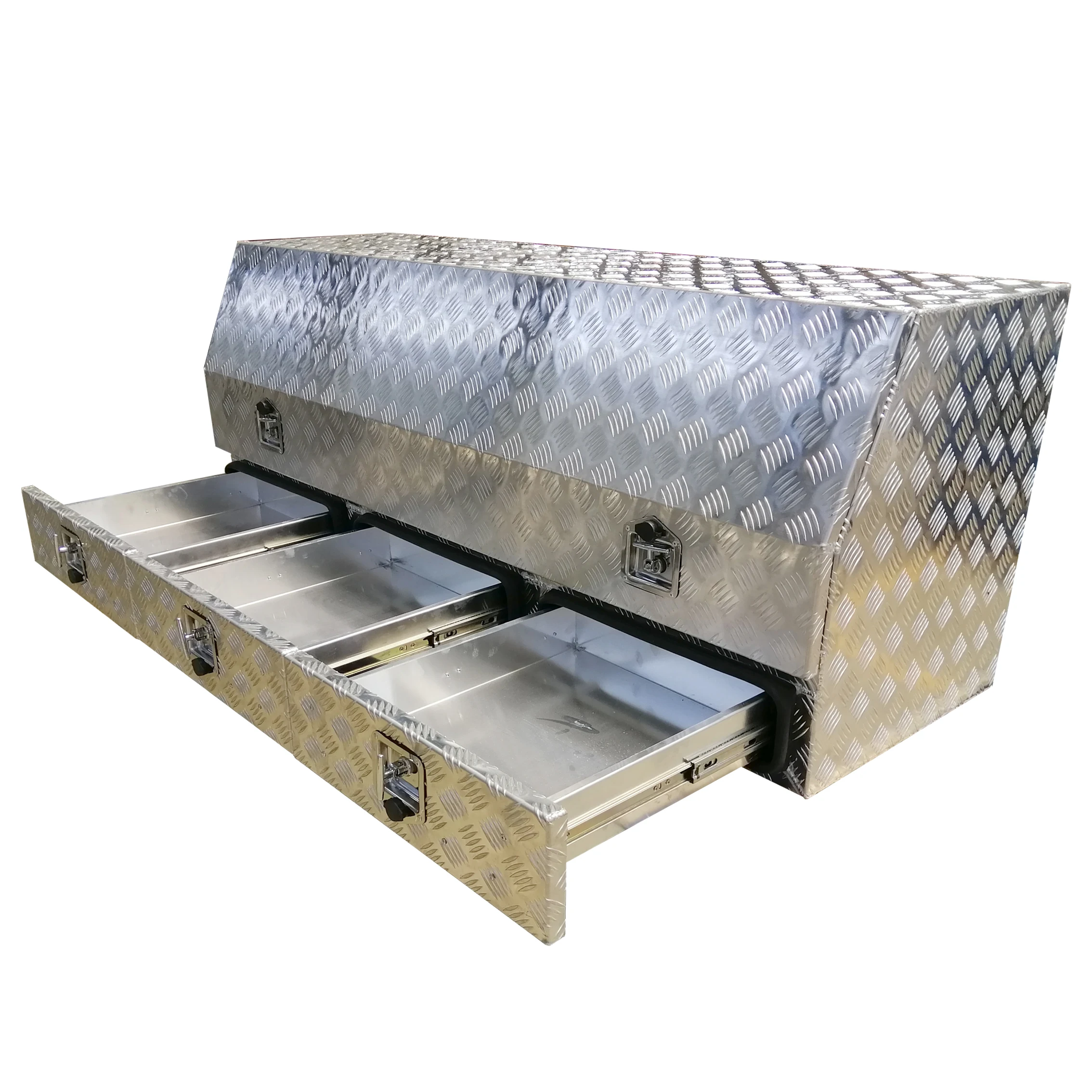 2024 Hot-selling Aluminium metal tool box aluminum toolbox for truck and work site