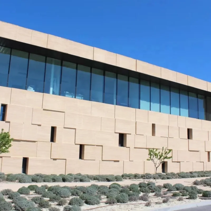 Наружная каменная плитка Bianco Botticino Известняковая Облицовка стен фасадная занавеска настенные панели для зданий