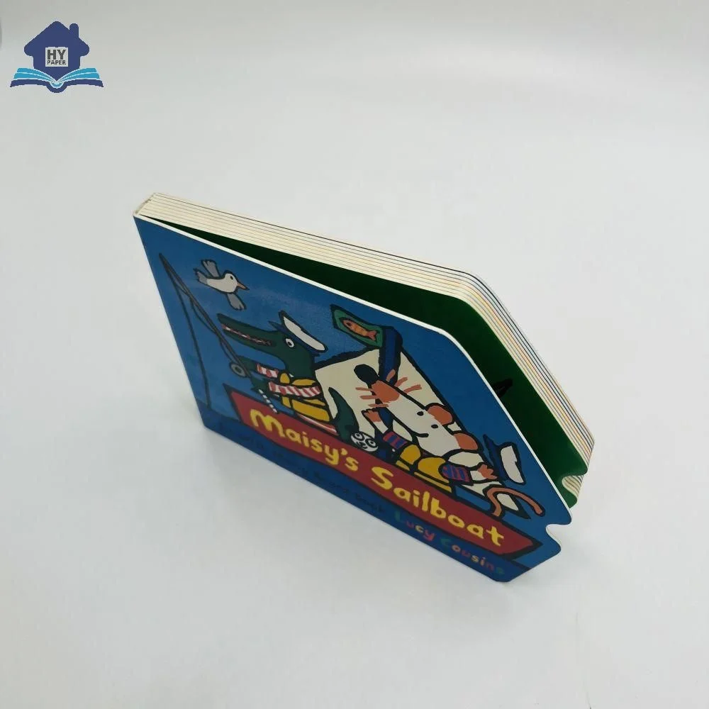 Настраиваемая Заводская печать на заказ парусник специальной формы книга вырезанная толстая доска для детей время сна