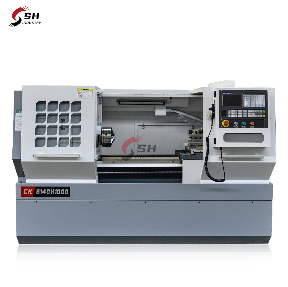 Cheap CNC Lathe Machine CK6140 ck6150  Low Cost Horizontal Flat Bed CNC Lathe