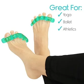 Hot selling silicone gel toe stretcher separator five toes separators for hallux valgus foot care