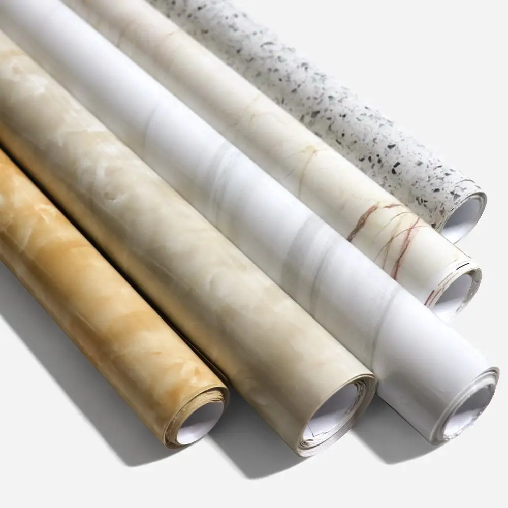 Modern Slate Grey Marble Sticky Back Moisture Pvc Film Vinyl For Indoor Decoration Marble Wallpaper Wall Bricks Wallpaper