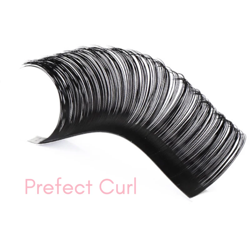 Custom Box Shine Camellia Korean Pbt Wholesale Silk 02 Lash Fan Eyelash Extensible Tech Supplies Colored Russian Faux Mink