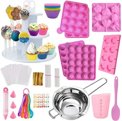 Wholesale price cake cup 3 tier cake stand cake tools decorating pen silicone lollipop mold set