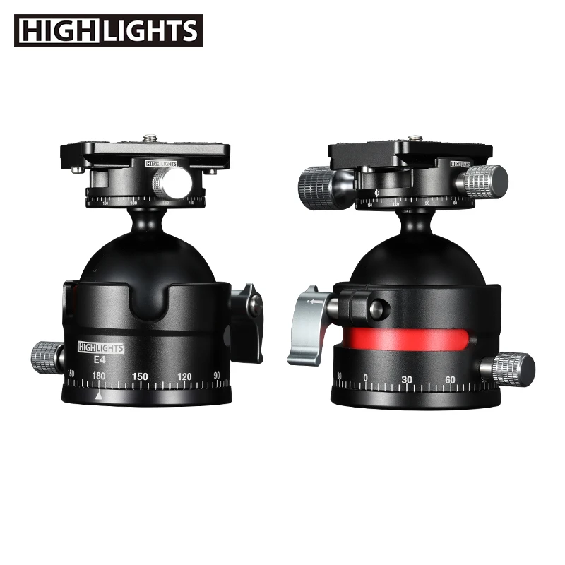 Hot Sale Bubble Level Aluminum Ball Diameter 55MM Ball Head Panoramic Shoot Ball Head