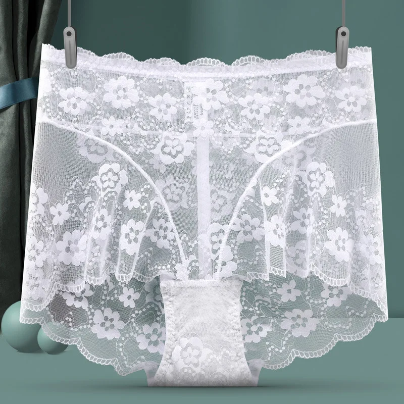 Women Panties Underwear Young Girls Stylish Lace See Through Voile Hipster Panties Comfy Japanese Style Underpants Underwear