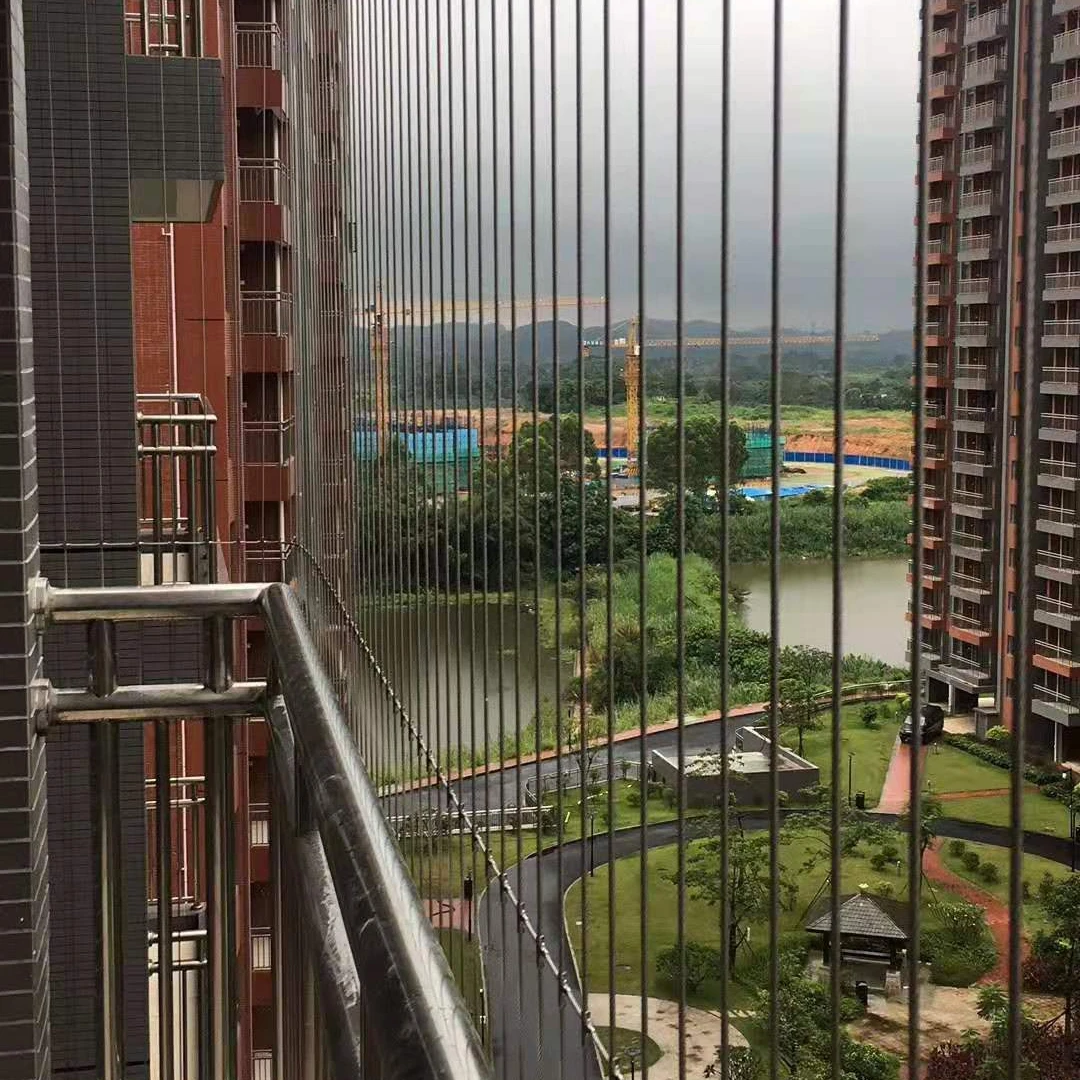 Детская Защитная сетка высокой посадки для балкона, плавающая сетка для окон, лестницы, проволочные заборы из нержавеющей стали, защитный забор