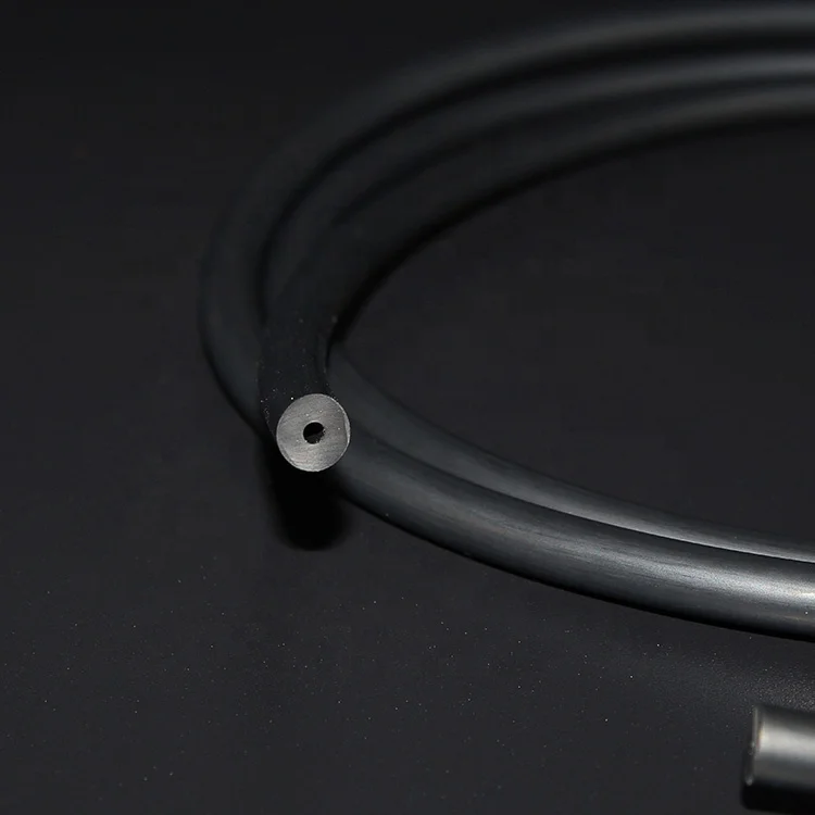 China supplier electronic conductive silicone tubing black silicone tube